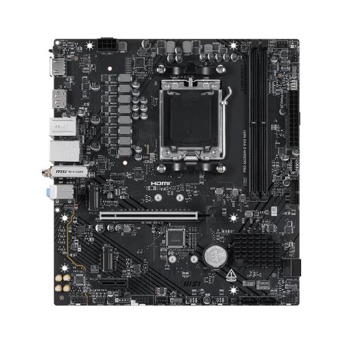 MSI PRO A620AM-G EVO WIFI AM5 DDR5 7200MHZ(OC) ARGB HDMI VGA 2xM.2 USB 5 Gbps 2.5G LAN WIFI 6E mATX